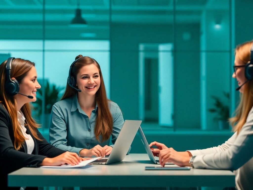 Team providing after-hours customer service support.